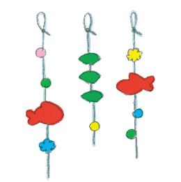 100円ショップのビーズや暗記シートで作る「金魚のきらきら吊り飾り」の画像8