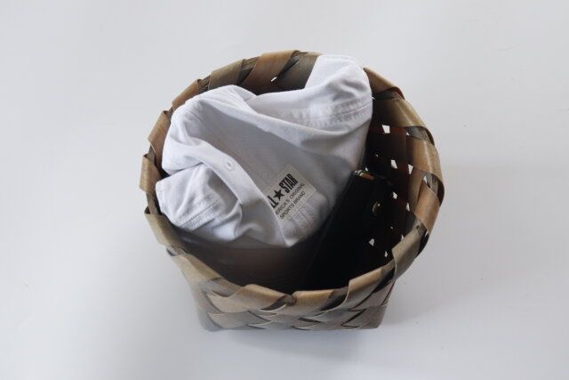 ダイソー 水杉収納ボックス（丸型、2サイズアソート） 整理整頓