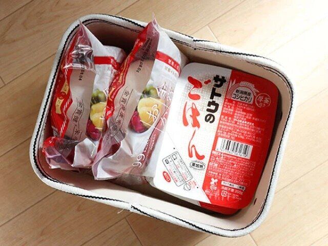 ダイソー FSCペーパー布収納（カラーBOX、クォーター） 使用例