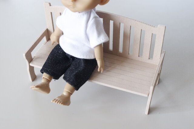 セリアのドールベンチのレイアウト例