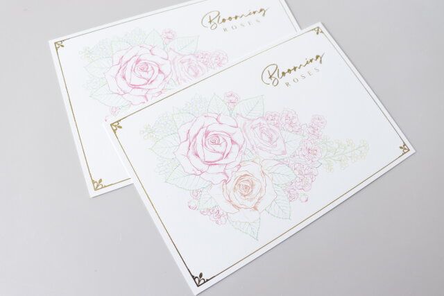 ダイソー 大人のぬり絵～ブルーミングフラワー～ ローズのブーケ