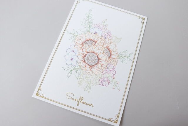 ダイソー 大人のぬり絵～ブルーミングフラワー～ デザイン