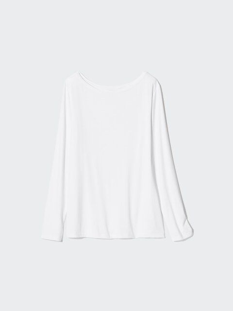 2024ユニクロ値下げエアリズムシルクブレンドUVカットクルーネックT