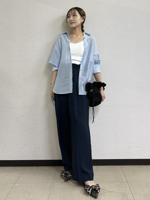 シアーシャツコーデ3