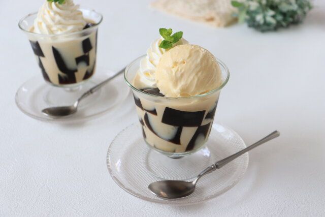 コーヒーゼリー パフェ風 完成