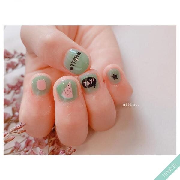 a little salon niiinaが投稿したネイルデザイン [photoid:I0070585] via Itnail Design (738984)