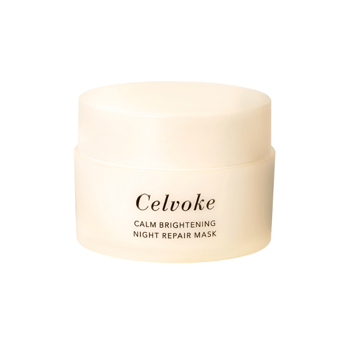 セルヴォーク カームブライトニング ナイトリペアマスクが置かれてている写真