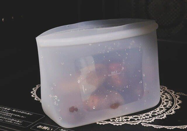 チャック式シリコーン保存袋 ダイソー レンジ