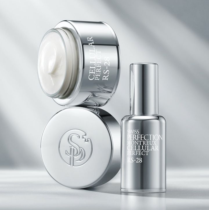 〈左から〉RS-28 アールクリーム 50ml ￥60,280 RS-28 アールセラム 30ml ￥42,900