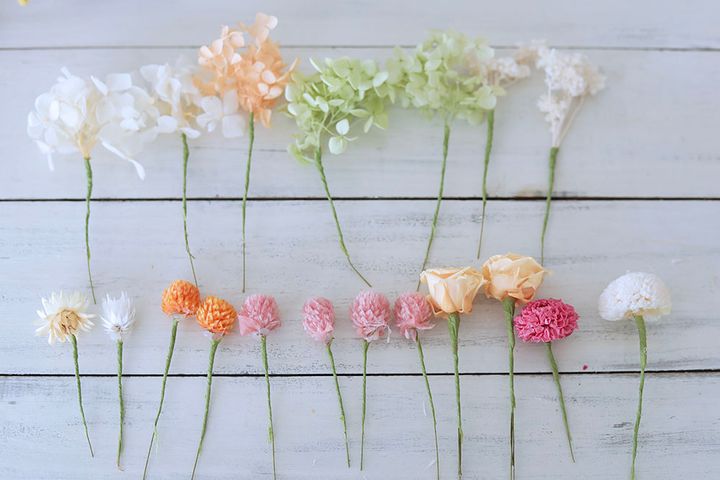 プリザーブドフラワーのアレンジ