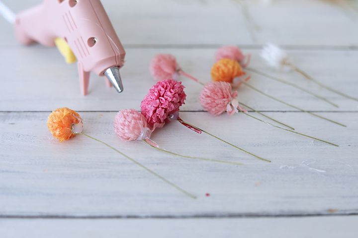 ミニダリアのワイヤリング