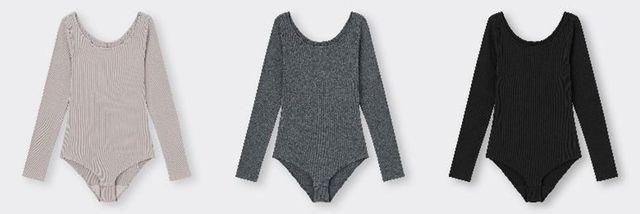 ストレッチリブボディスーツ