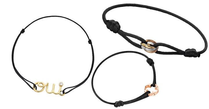 カルティエのトリニティのコードブレスとディオールのウィモチーフのコードブレスとルイヴィトンのモノグラムモチーフのコードブレス