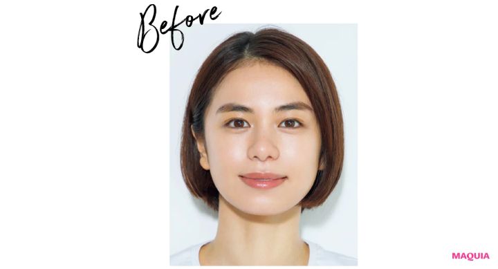 丸顔×求心の猫タイプの正解メイクは？ ハイライトで線&角を主張_4