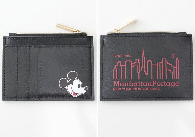 宝島社GLOW10月号増刊付録のマンハッタンポーテージとミッキーマウスコラボのカード＆コイン入れ1