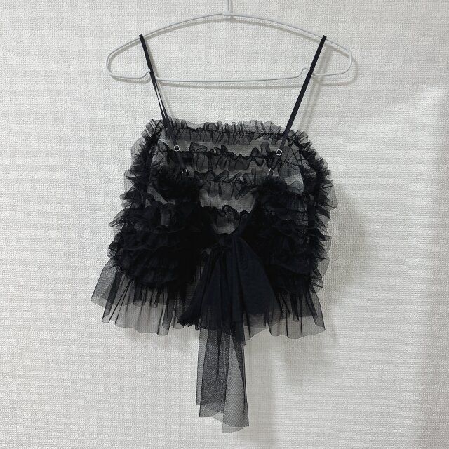 しまむらチュールリボンビスチェの背面