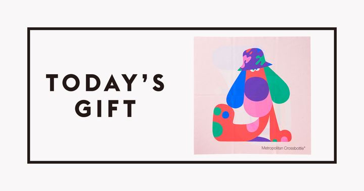 〈Metoropolitan Crossbottle〉のメガネ拭き