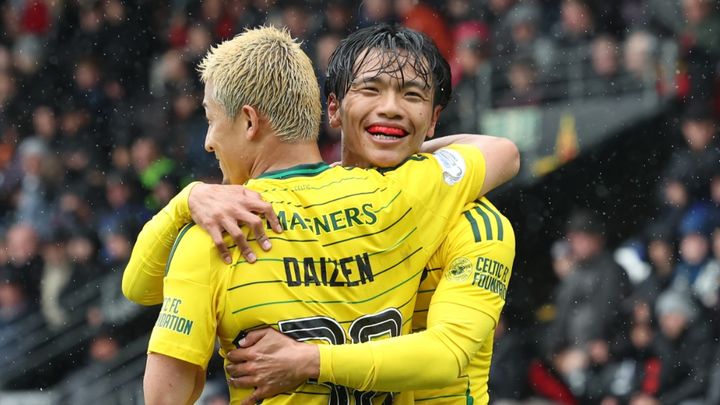 セルティック旗手怜央、また週間ベストイレブン選出！「中盤で荘厳」とリーグ公式絶賛