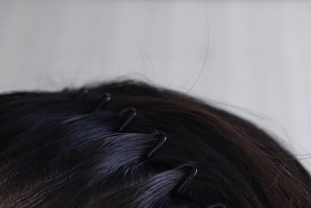 セリア 波型カチューシャ 使用例