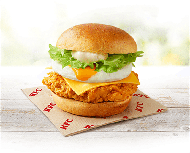 とろ～り月見和風チキンカツバーガー具沢山タルタル