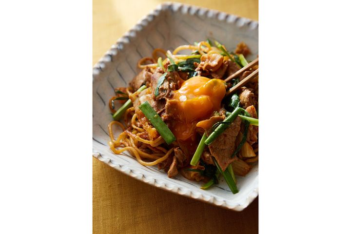 豚キムチ焼きそば