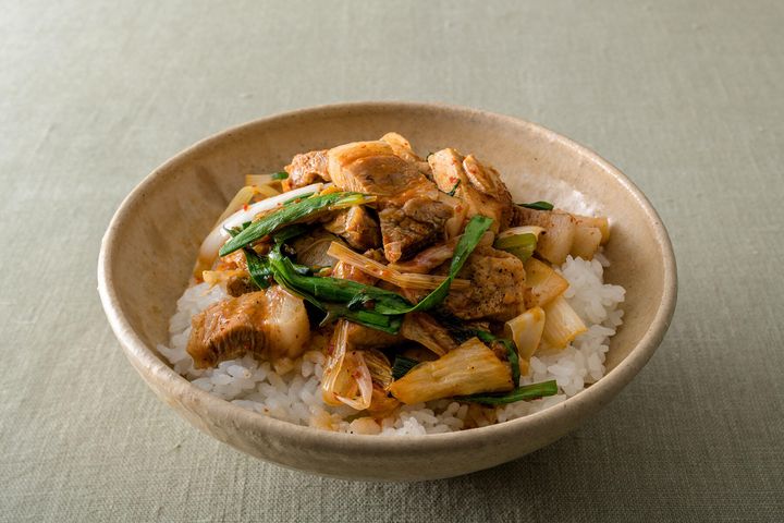 豚キムチ丼