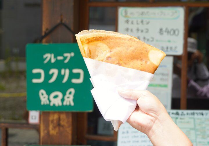 鎌倉の風情あふれる古民家でのんびり楽しむモチモチのクレープ♪「コクリコ 御成通り店」