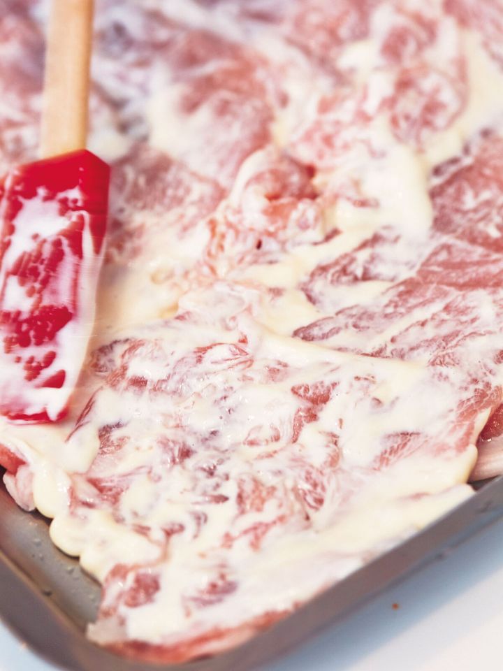 冷しゃぶのごま玉ねぎだれ