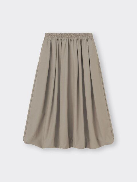 2024guレディースバブルヘムミディスカート