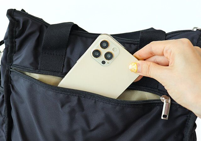 宝島JTB黒ショルダーバッグ付録レビューファスナーポケット