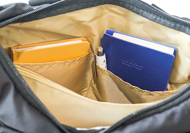 宝島JTB黒ショルダーバッグ付録レビュー内ポケット