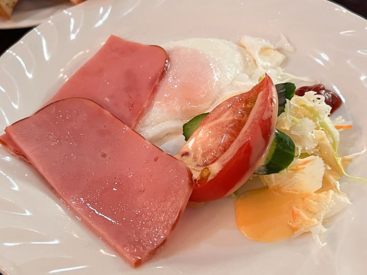 「Aモーニング」のプレート