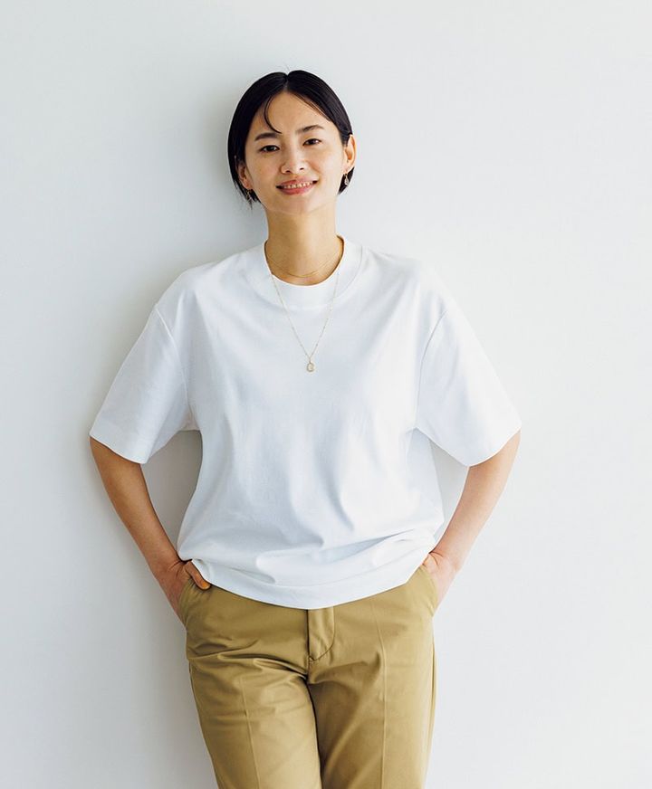 1枚で着られる「美シルエット白Ｔ」