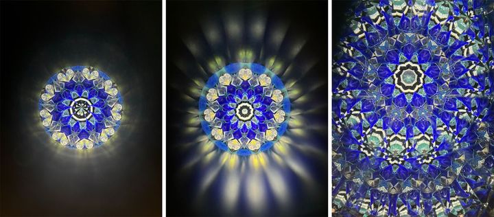 （写真左から）「9ポイント2ミラー」、「11ポイント2ミラーハーフ」、「11ポイント3ミラー」／画像提供：まんげ鏡や