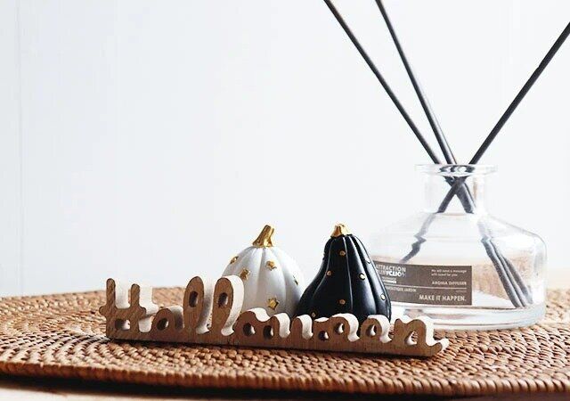 セリア リトルフレンド モノトーン ハロウィン 飾る