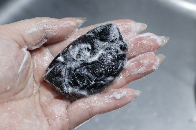 ダイソーのクロミ型せっけん