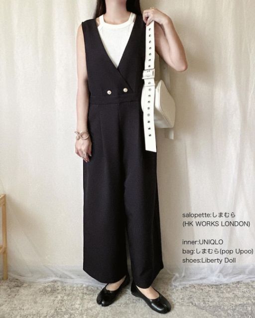 HKTPuキンBサロペ130を着用したコーデ