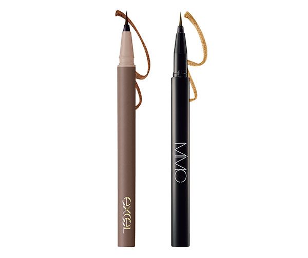 【左】エクセル メロウシェード リキッドライナー【右】ミネラルチャコールアイライナー