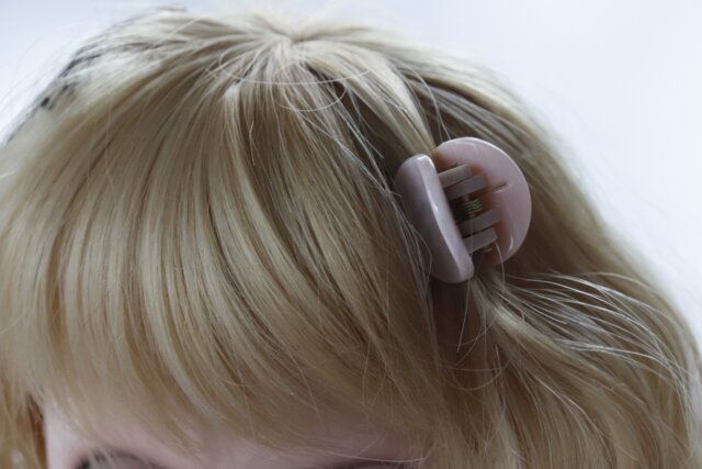 ダイソー マーブルオーバルミニクリップ 3Pシンプル 使用例