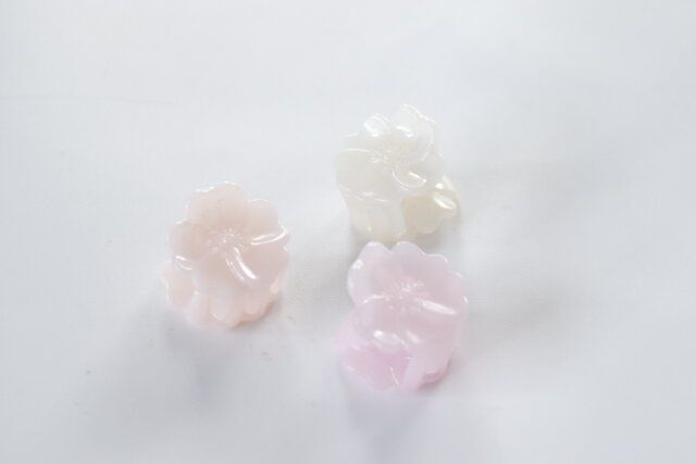 ダイソー マーブルミニクリップ 3Pシンプル フラワー