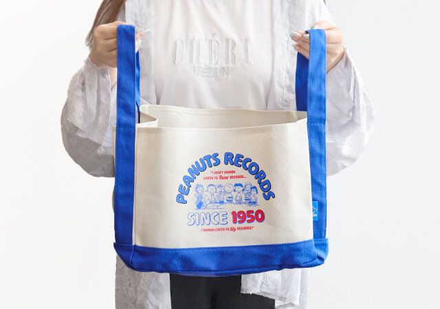 宝島社ムック付録のスヌーピーインテリアトートPEANUTS RECORDSver.7