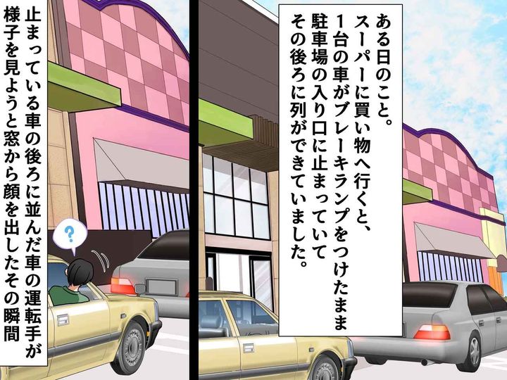 画像2: スーパーの駐車場で起きた事故