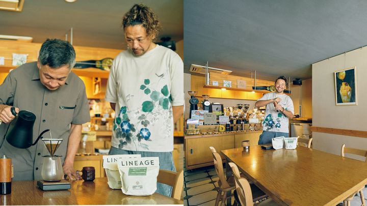 いま、コーヒーを楽しんでいる人。プロレスラー・中邑真輔