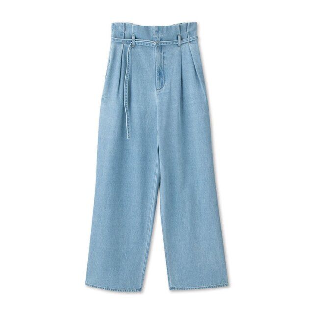 2024しまむらレディースタックフリルデニムパンツ