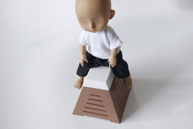 セリア ミニチュアオブジェ跳び箱 使用例