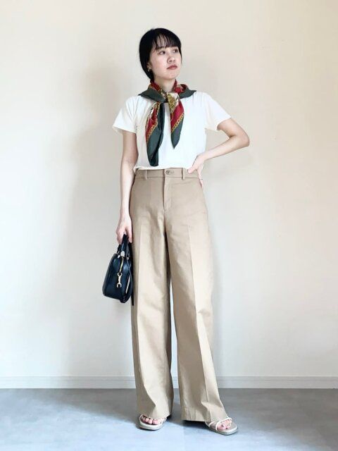 白Tシャツコーデ2