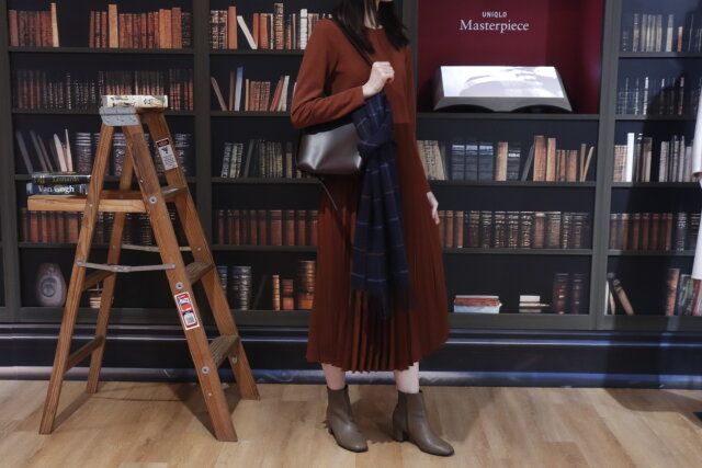 ユニクロの2024年秋冬新作ワンピース6