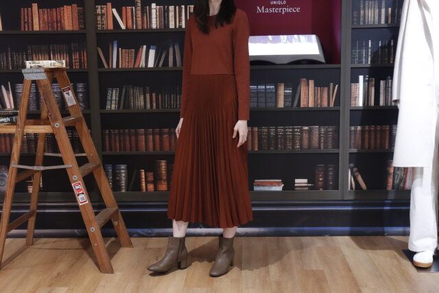 ユニクロの2024年秋冬新作ワンピース4