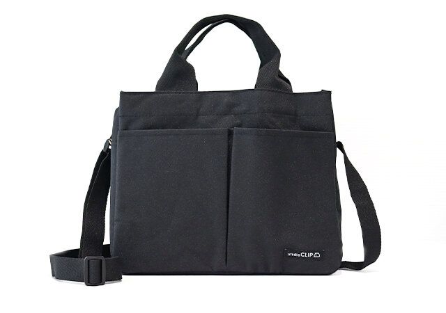 宝島社studio CLIPのムック付録の黒ショルダーバッグ2
