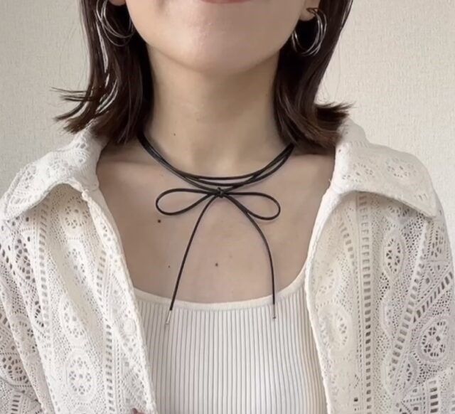 ナローリボンチョーカー